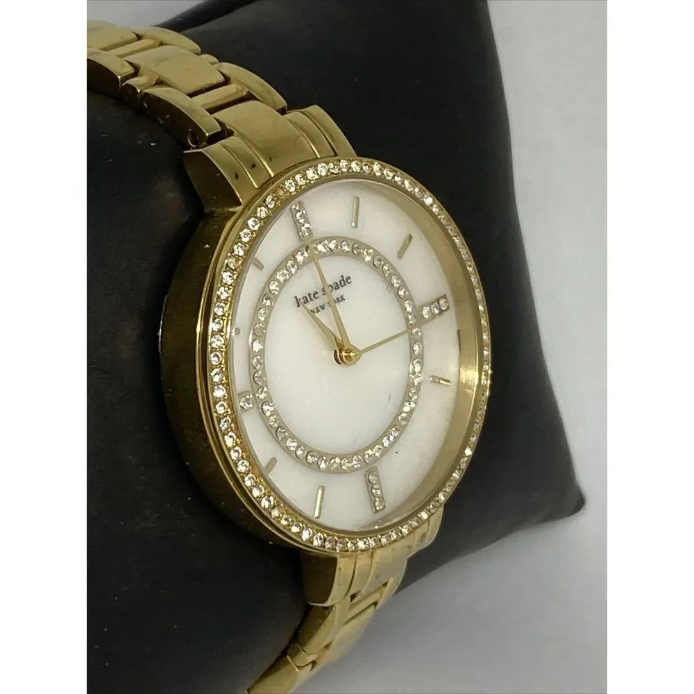 Kate Spade 0692 Womens Gold Stainless Steel Analog Dial Quartz Wrist Watch GE562